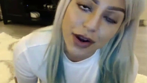 Long haired Briana Lee teen teasing video