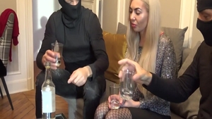 Gangbang with busty blonde haired Isabella Clark