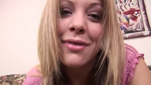 Leah Luv sucking huge cock