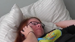 69 with young chubby american redhead
