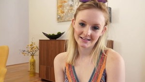 Very small tits babe Lanna Carter handjob