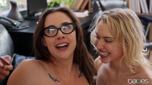 Large tits Chloe Cherry and Chanel Preston cumshot