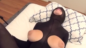 German wearing catsuit feet fetish HD