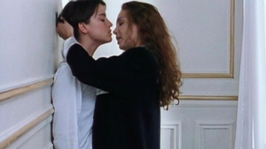 French celebrity Claire Keim tongue kissing