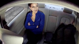 Amateur loves voyeur sex in taxi