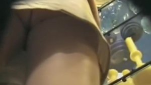 Awesome girl got her pussy smashed in a shop