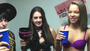 Dare Dorm - Crazy sloppy fucking together with amateur
