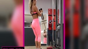 Solo big butt blonde hair fitness